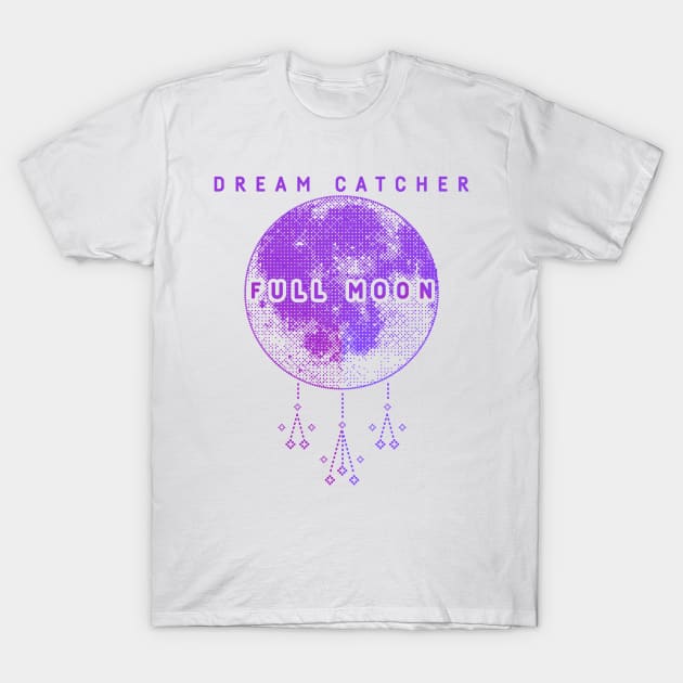 Dreamcatcher Full Moon T-Shirt by hallyupunch